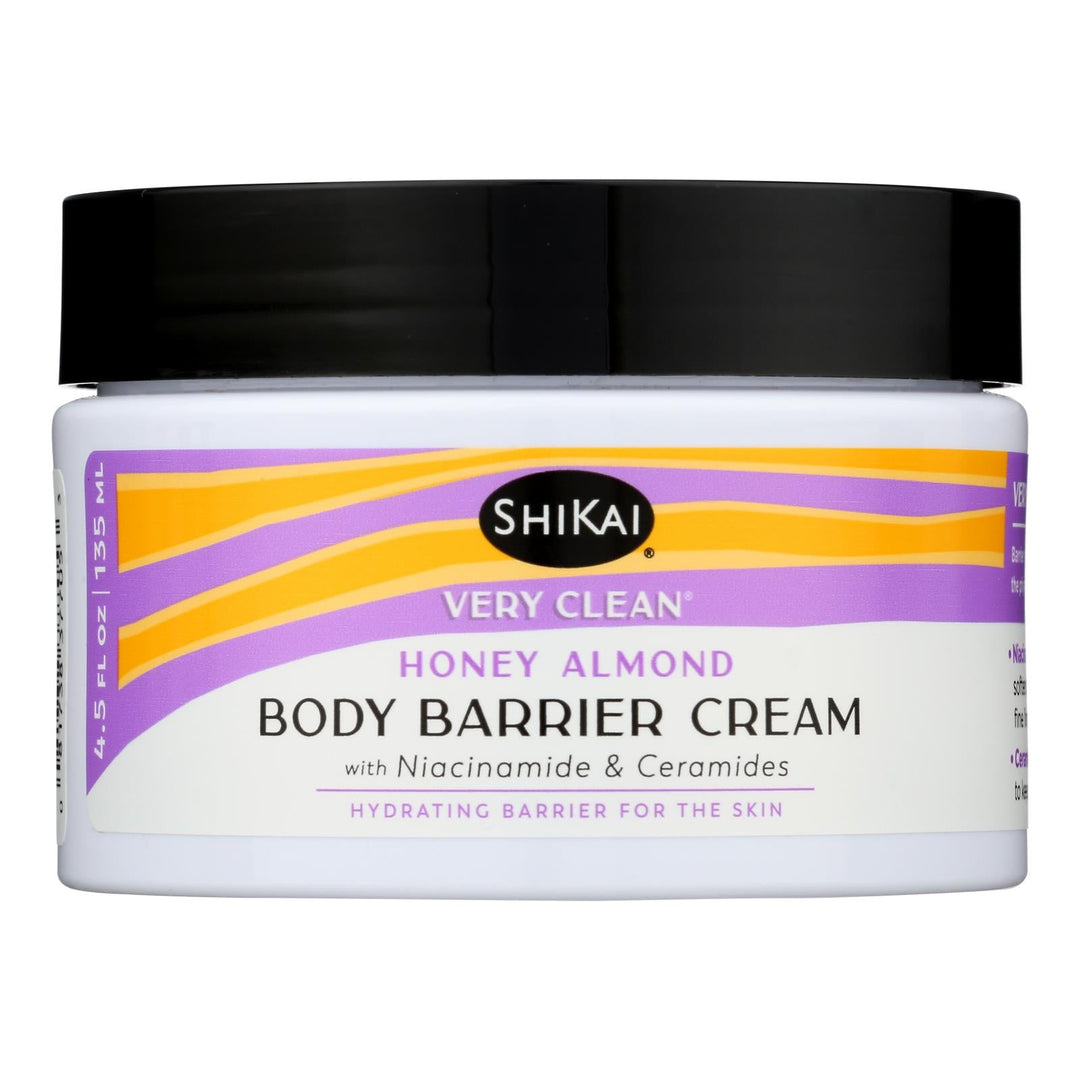 Shikai Products - Cream Barrier Honey Almond - 1 Each - 4.5 Fz - Maras Green